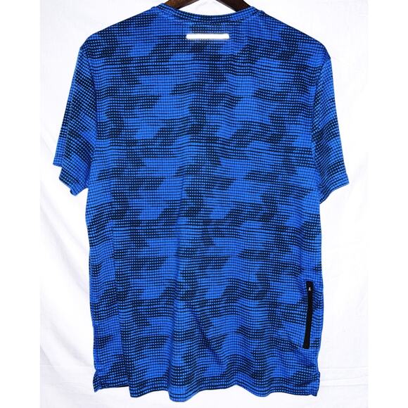 Fila Sport Blue Pattern Running Shirt Men's Large - Picture 4 of 5